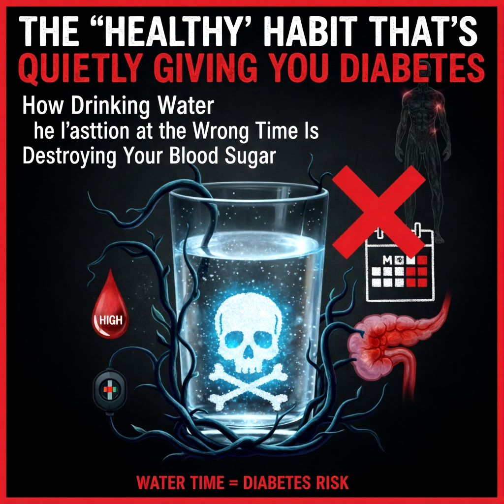 Blood sugar spike from drinking water at wrong time