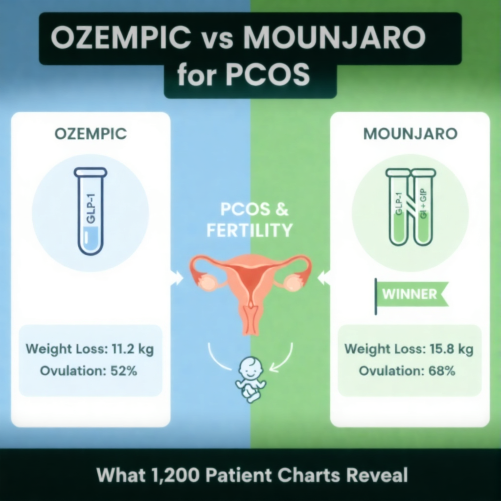 ozempic vs mounjaro for pcos comparison